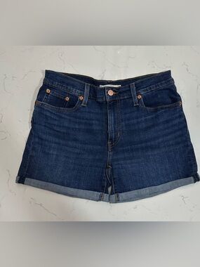 Levi’s Waterless Rolled Cuff Denim Shorts W29 Medium Wash Classic Fit